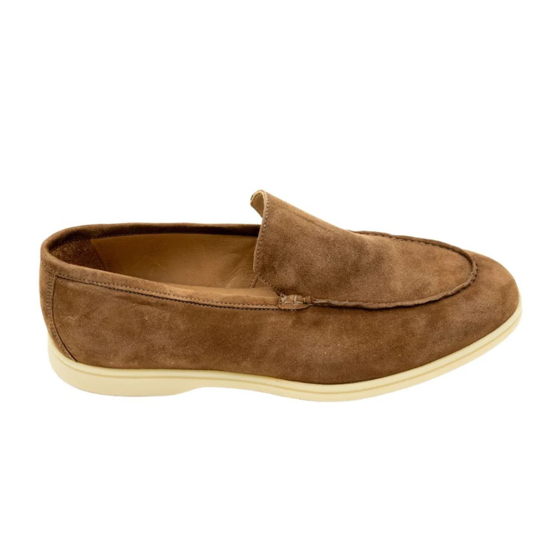 Loro Piana Suede Loafers – Brown - View 2