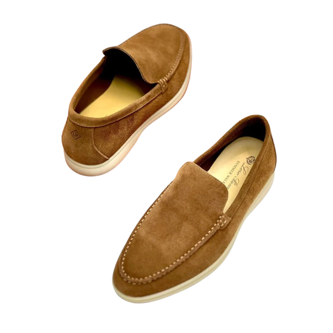 Loro Piana Suede Loafers – Brown - View 4