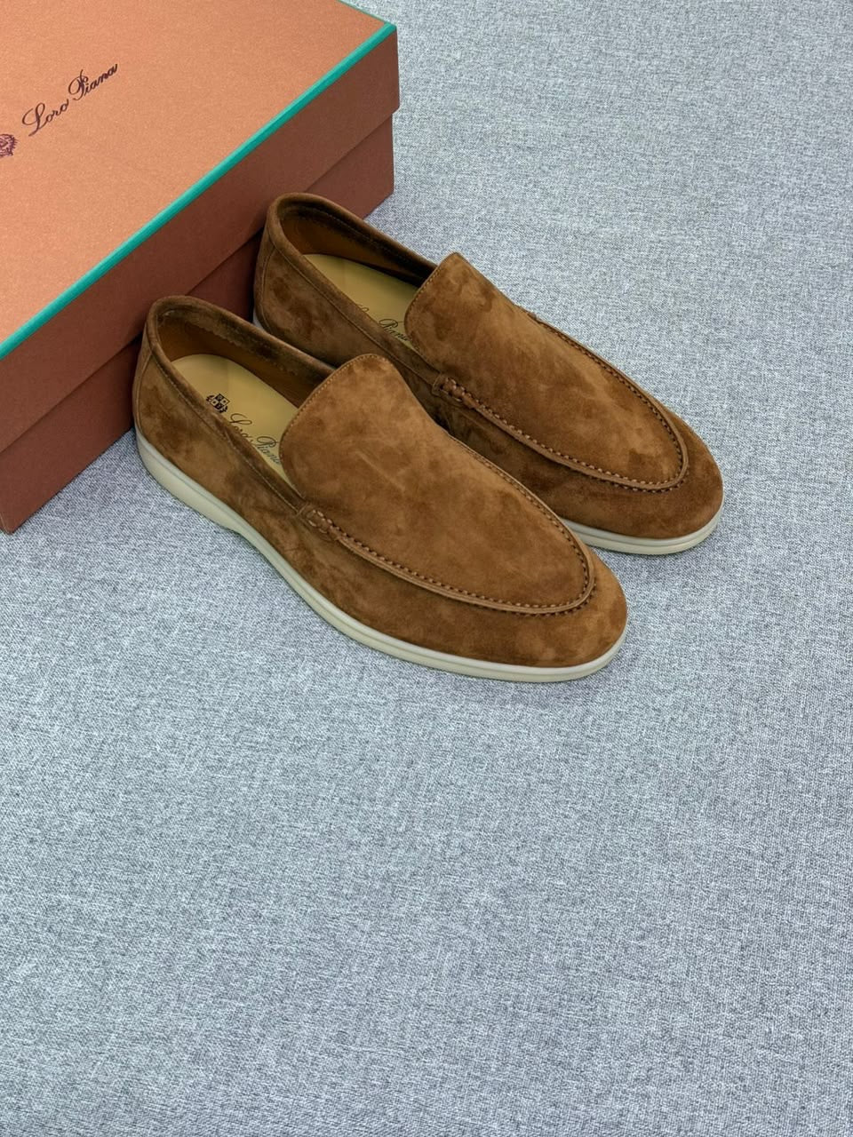 Loro Piana Suede Loafers – Brown - View 5