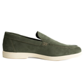 Loro Piana Summer Walk Suede Loafers – Forest Green - View 1
