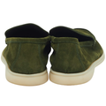 Loro Piana Summer Walk Suede Loafers – Forest Green - View 4