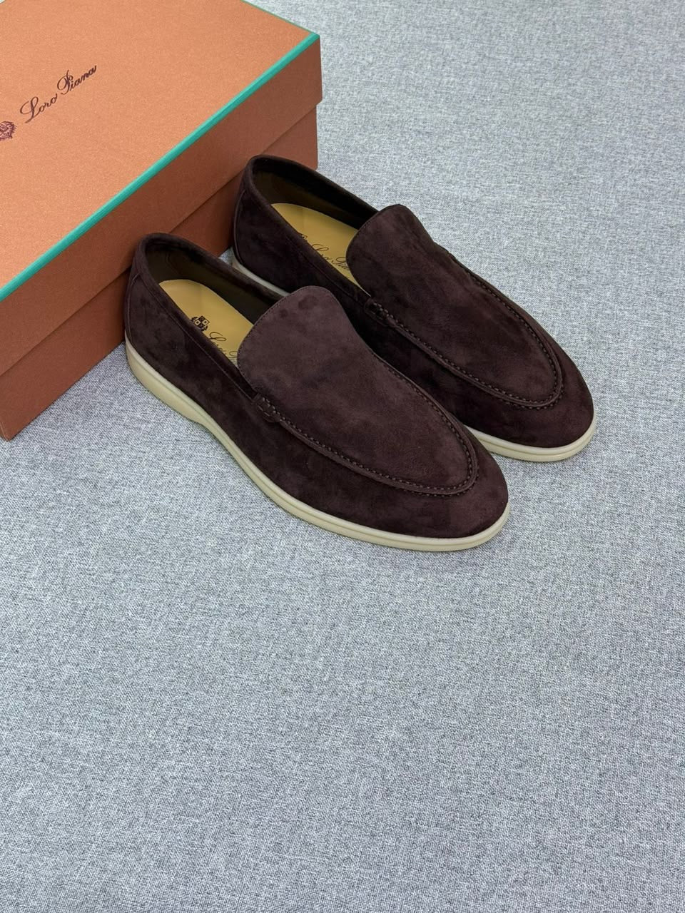 Loro Piana Summer Suede Shoes – Chocolate Brown - View 5