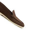 Loro Piana Summer Walk Suede Loafers – Brown - View 3