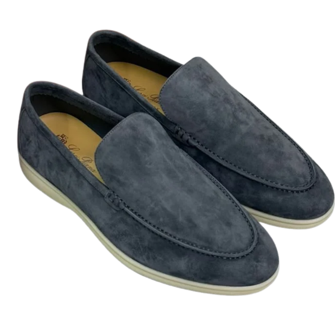 Loro Piana Summer Walk Loafers – Dark Grey - View 2
