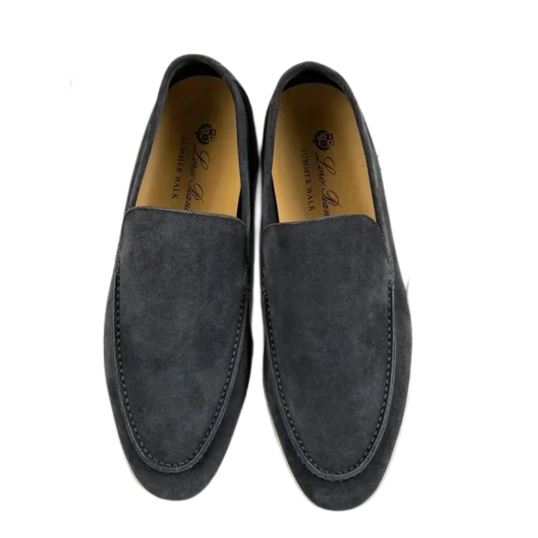 Loro Piana Summer Walk Loafers – Dark Grey - View 4
