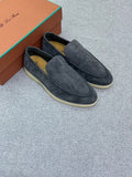 Loro Piana Summer Walk Loafers – Dark Grey - View 5