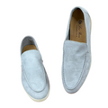 Loro Piana Summer Walk Icy Loafers – Blue - View 3