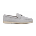 Loro Piana Summer Walk Loafers – Light Grey - View 1
