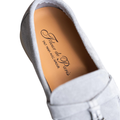 Loro Piana Summer Walk Loafers – Light Grey - View 3