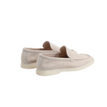 Loro Piana Summer Walk Loafers – Light Grey - View 3