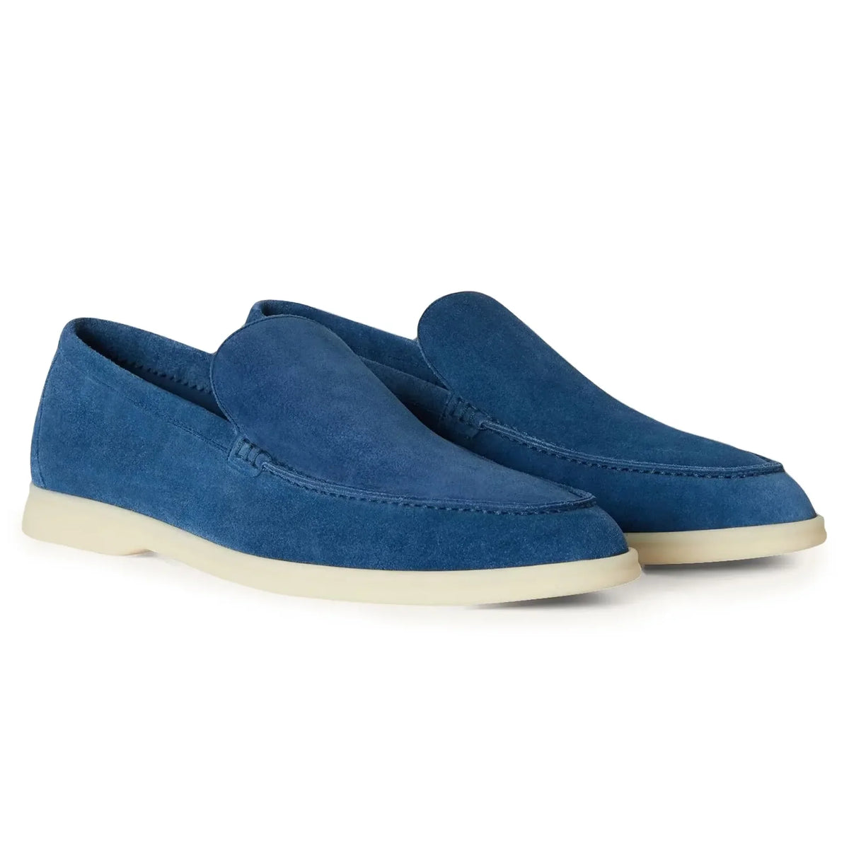 Loro Piana Summer Walk Loafers – Blue - View 4