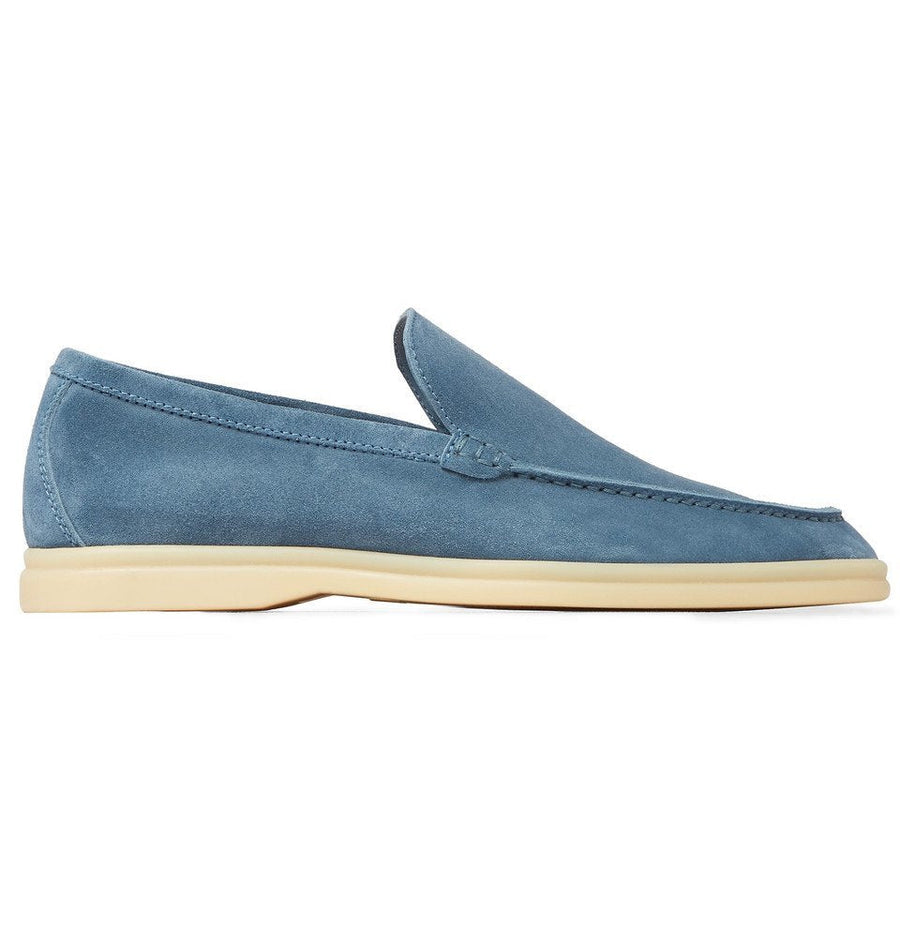 Loro Piana Summer Walk Loafers – Light Blue - View 1