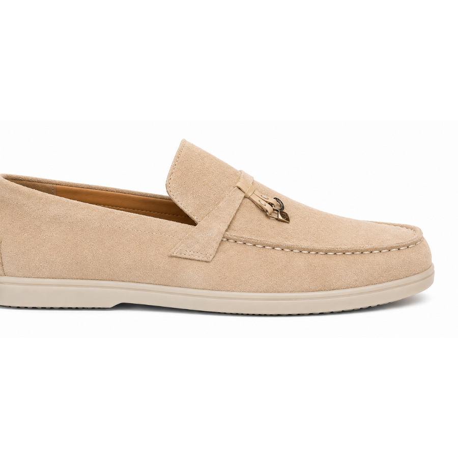 Loro Piana Summer Walk Loafers – Soft Beige - View 1