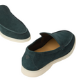 Loro Piana Summer Walk Suede Loafers – Dark Green - View 3