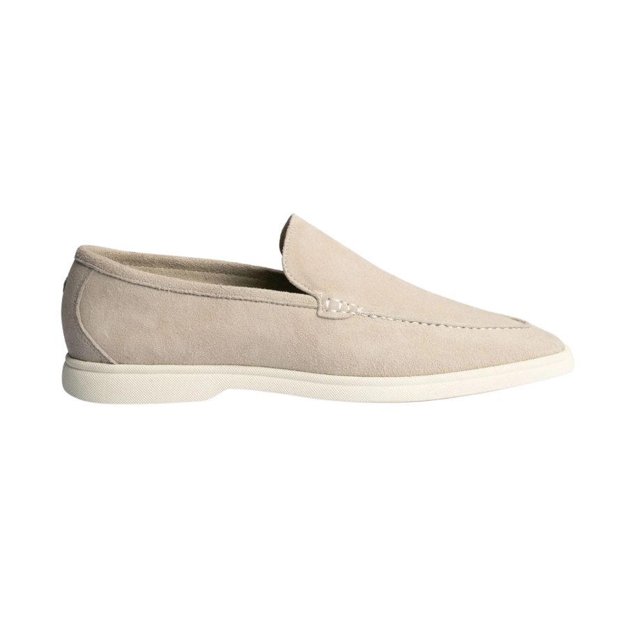 Loro Piana Summer Walk Suede Loafers – Beige - View 1