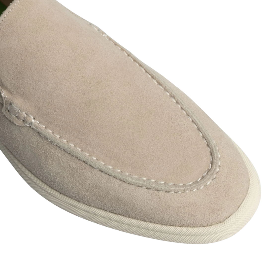 Loro Piana Summer Walk Suede Loafers – Beige - View 3