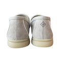 Loro Piana Summer Walk Suede Loafers – Light Grey - View 3