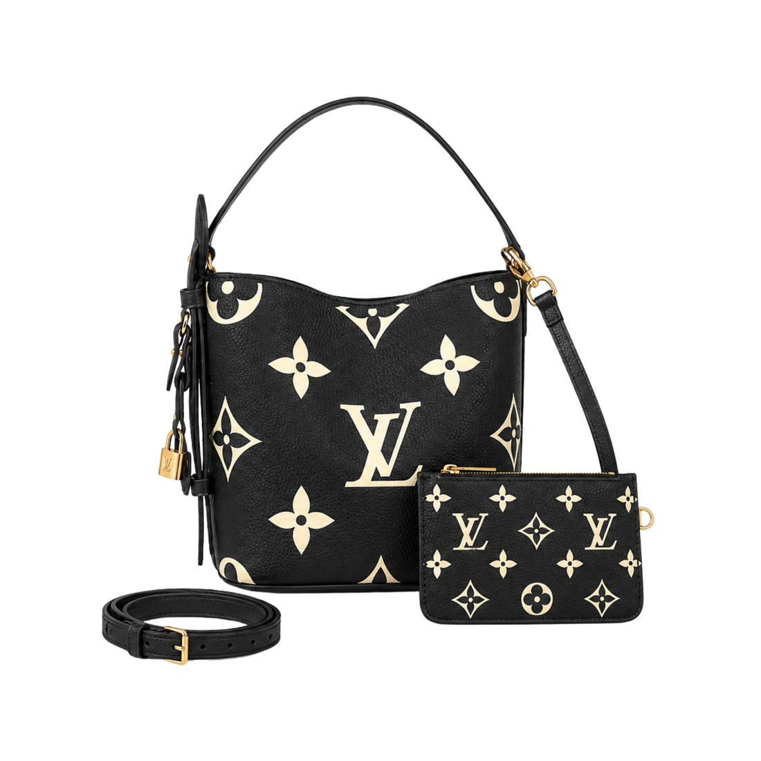 Louis Vuitton All-In BB Monogram Bicolor Black Bag - image 1