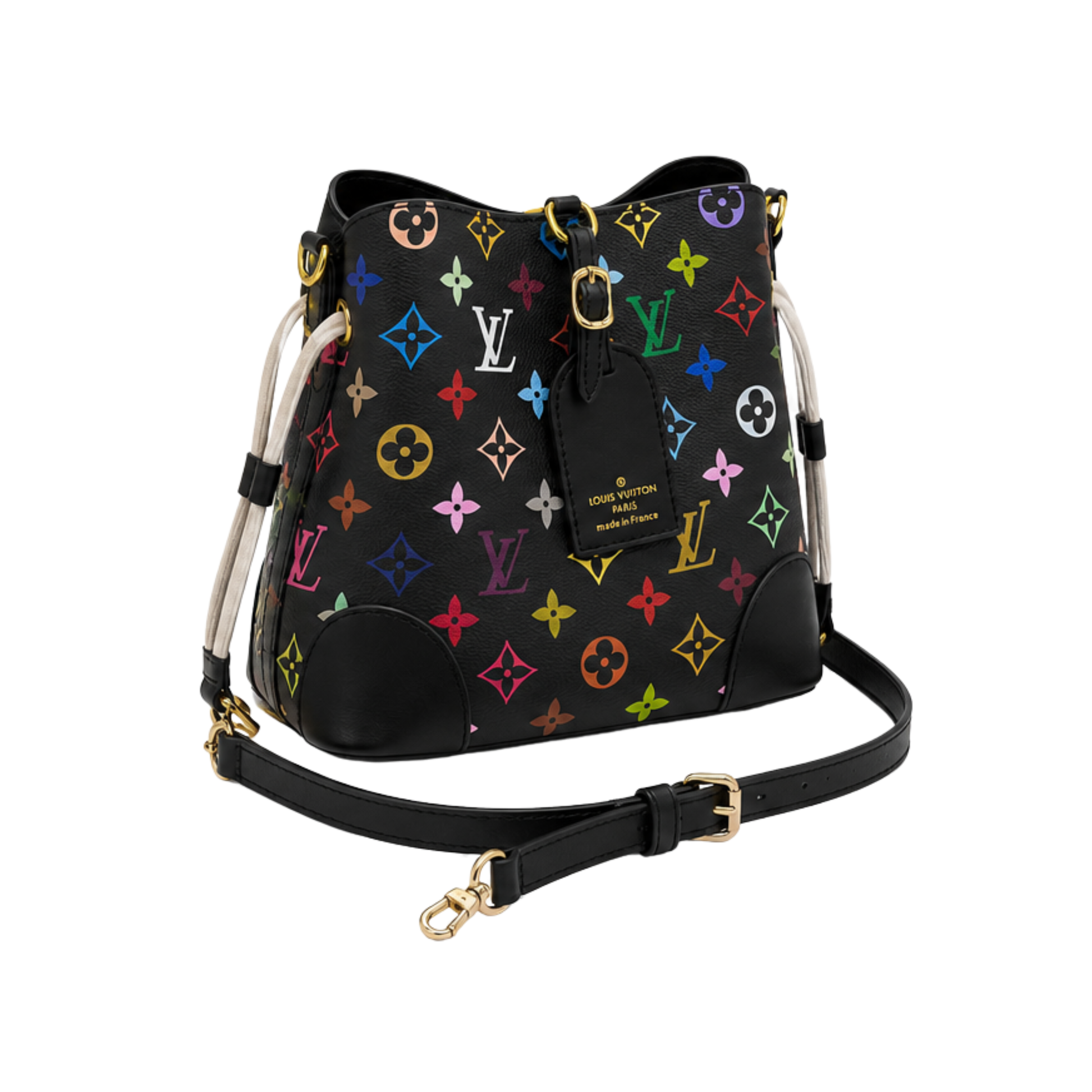 Louis Vuitton Monogram Multicolore NeoNoe Black Bag – product view