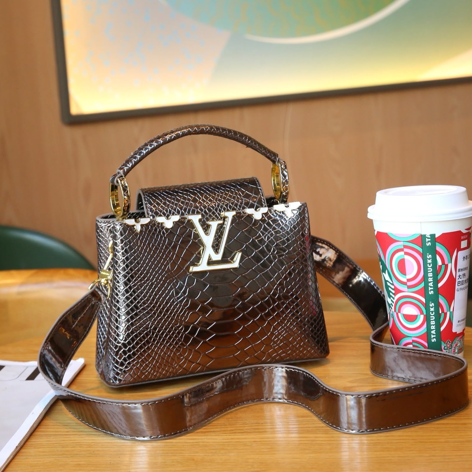 Louis Vuitton Capucines Mini – Dark Brown - View 5