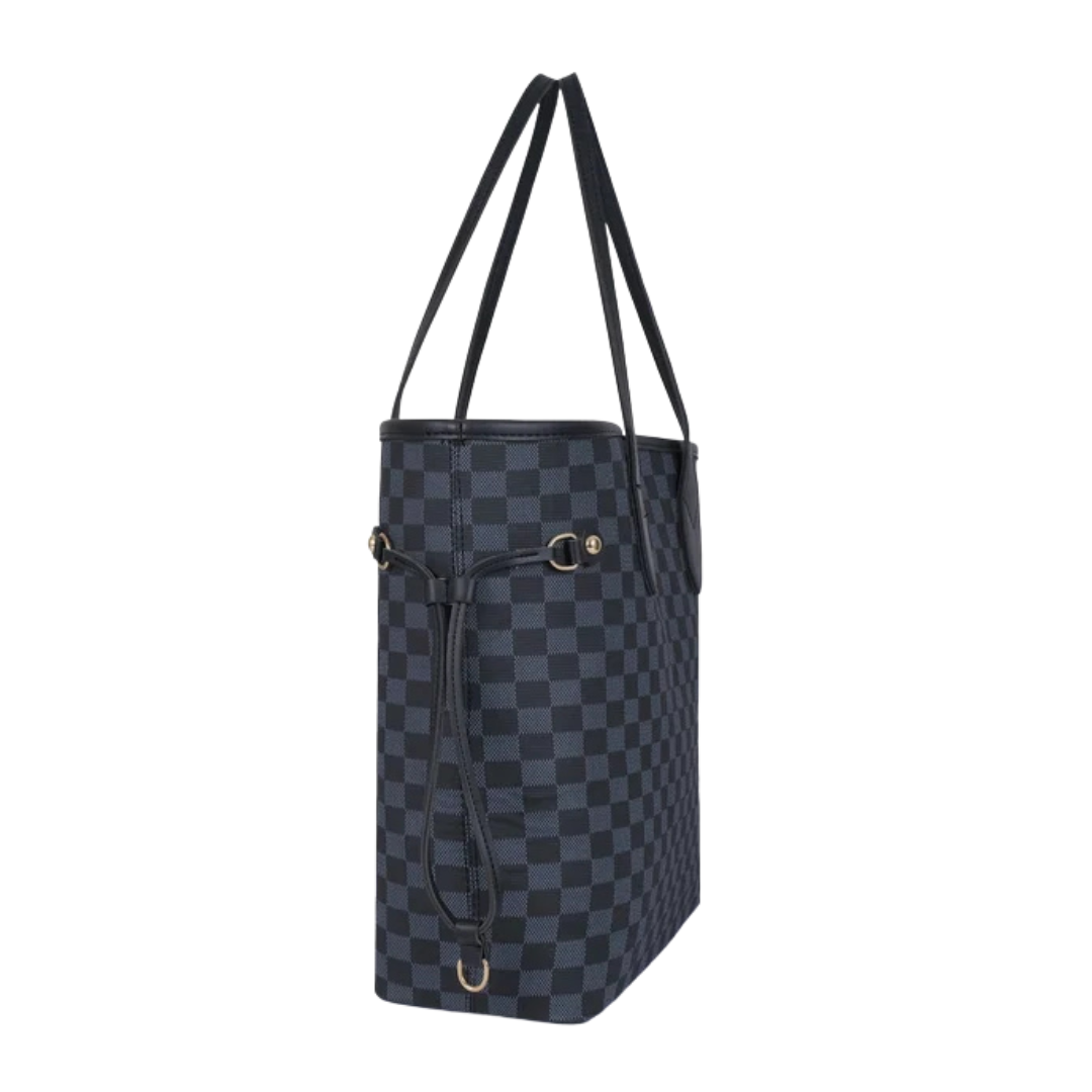 Louis Vuitton Neverfull-Style Tote Bag – Grey - View 3