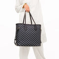 Louis Vuitton Neverfull-Style Tote Bag – Grey - View 5