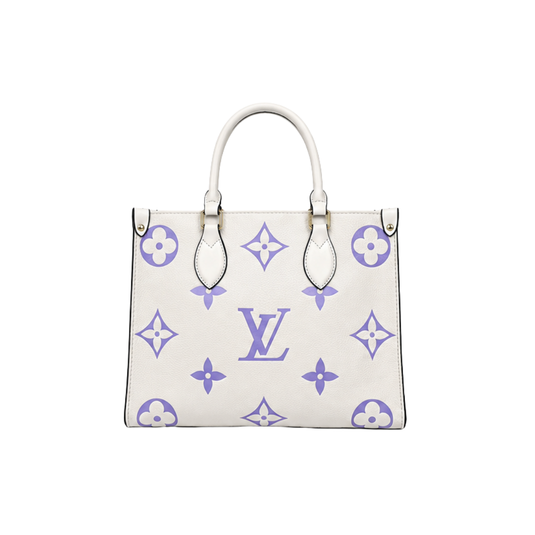 Louis Vuitton OnTheGo Tote Bag – Cream & Purple - View 1