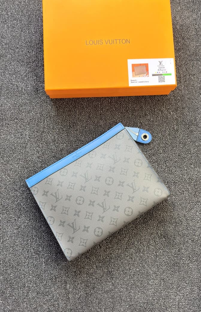 Louis Vuitton Pochette Voyage Pouch – Grey & Blue - View 5