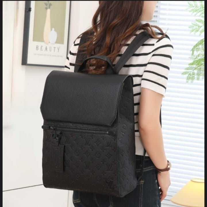 Louis Vuitton Backpack – Black Leather - View 5