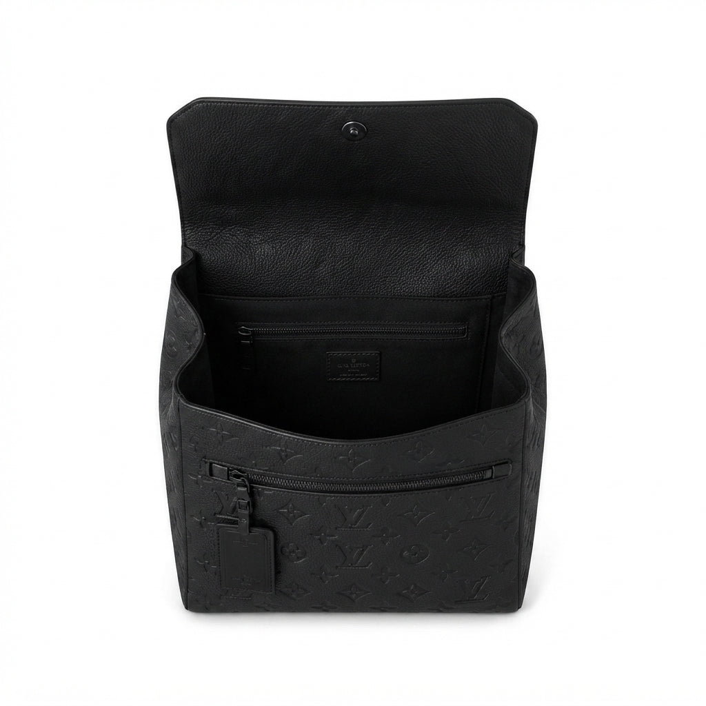 Louis Vuitton Backpack – Black Leather - View 4