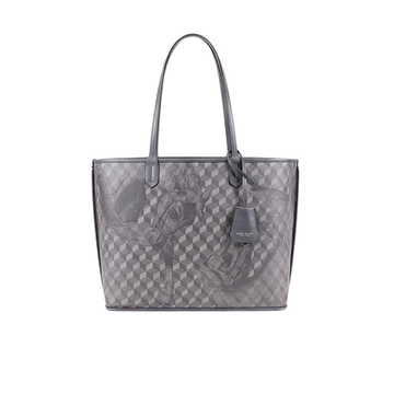 Loup Noir Bag | Horse Print Tote Bag Grey