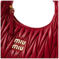 MIUMIU Wander Shoulder Bag in Matelassé Nappa Leather 