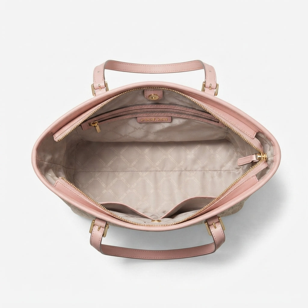Michael Kors Jet Set Bag – Vanilla & Pink - View 4