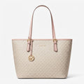 Michael Kors Jet Set Bag – Vanilla & Pink - View 1