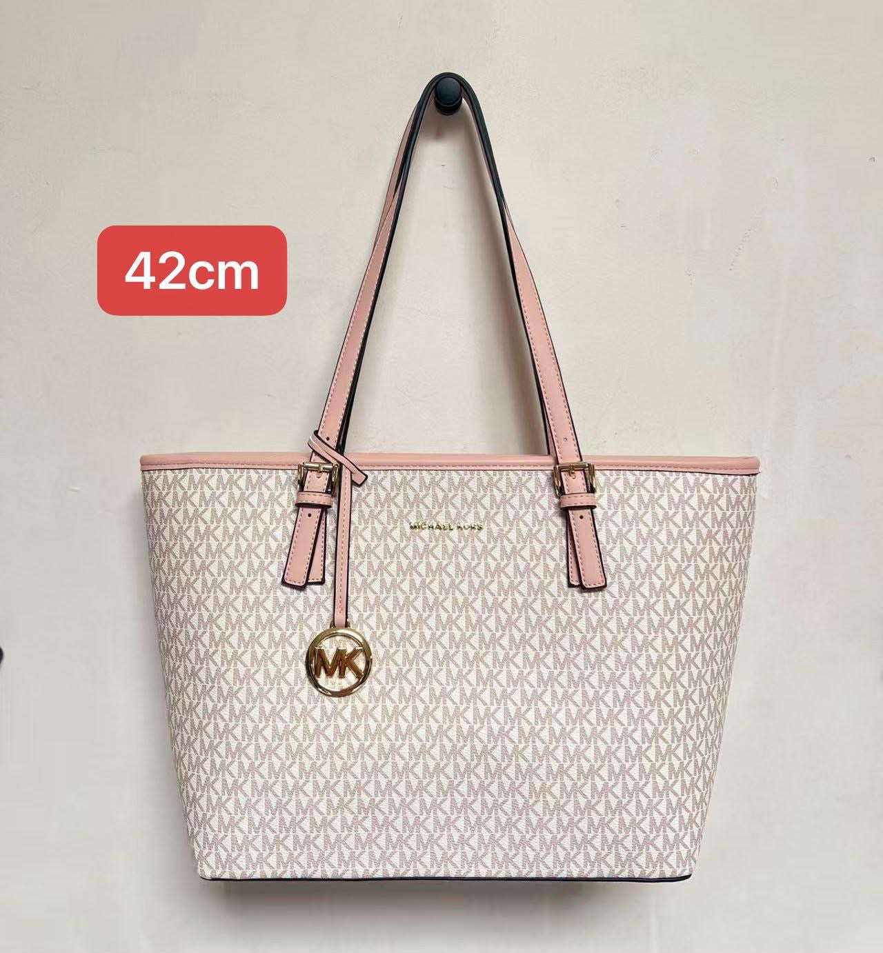 Michael Kors Jet Set Bag – Vanilla & Pink - View 5