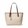 Michael Kors Quinn Large Signature Logo Tote Bag – Vanilla & Acorn - View 2