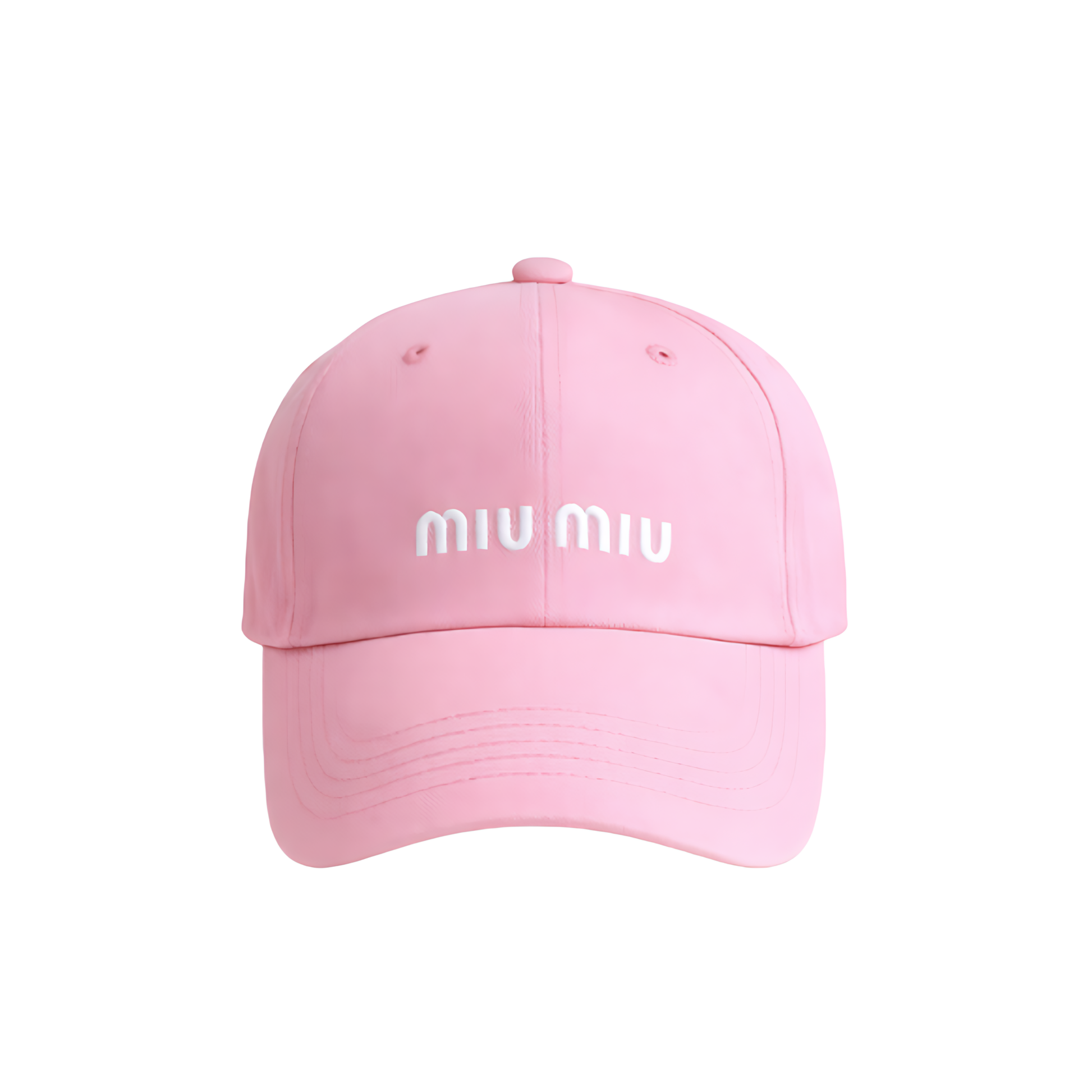 MiuMiu Logo Cap - Pink - View 2