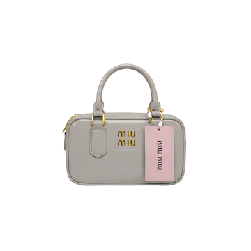 Miu Miu Arcadie Leather Bag – Grey - View 1