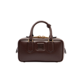 Miu Miu Arcadie Leather Top-Handle Bag – Dark Brown - View 1