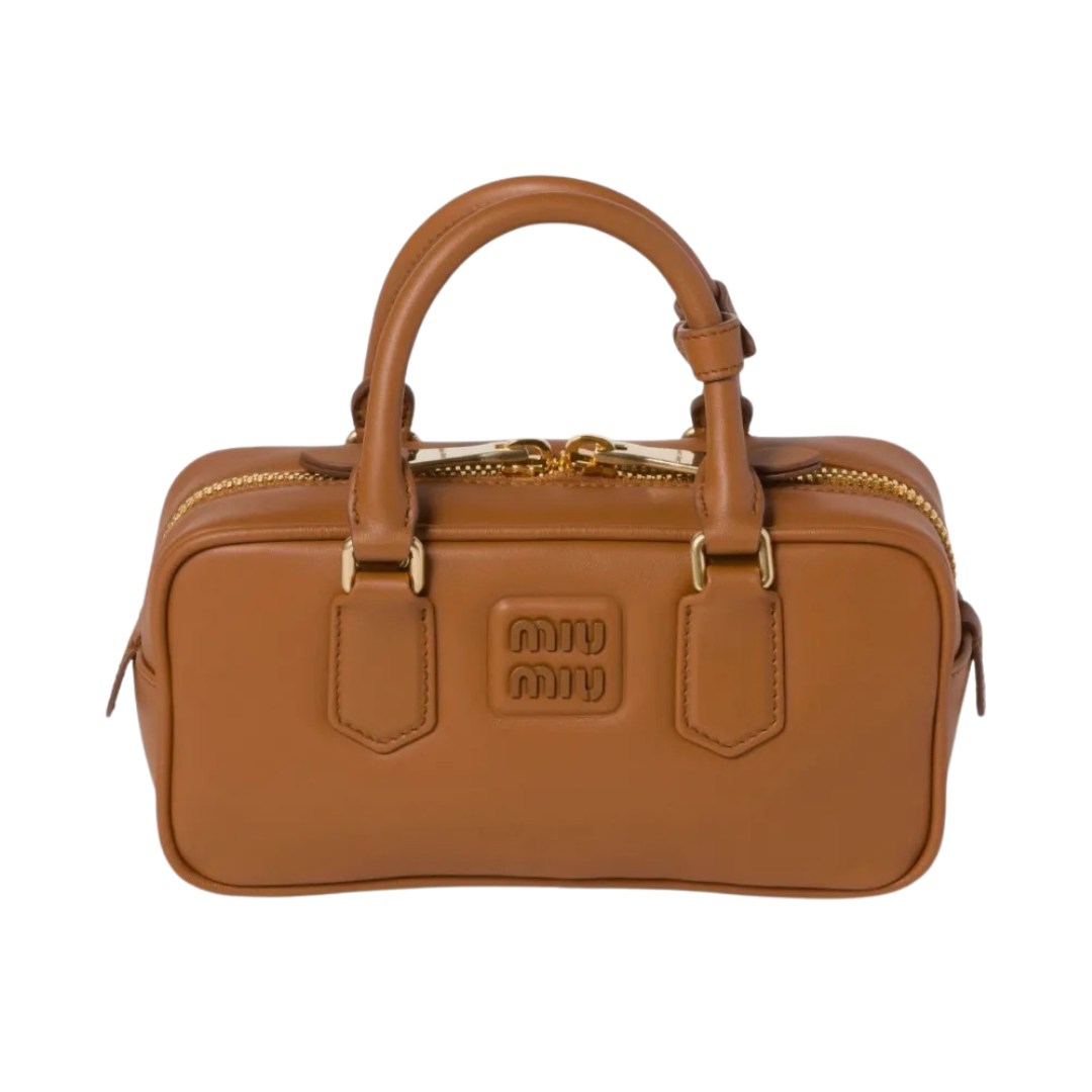 Miu Miu Arcadie Leather Bag – Brown - View 1