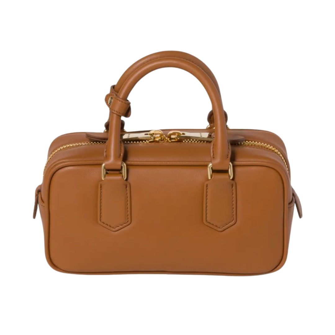 Miu Miu Arcadie Leather Bag – Brown - View 2