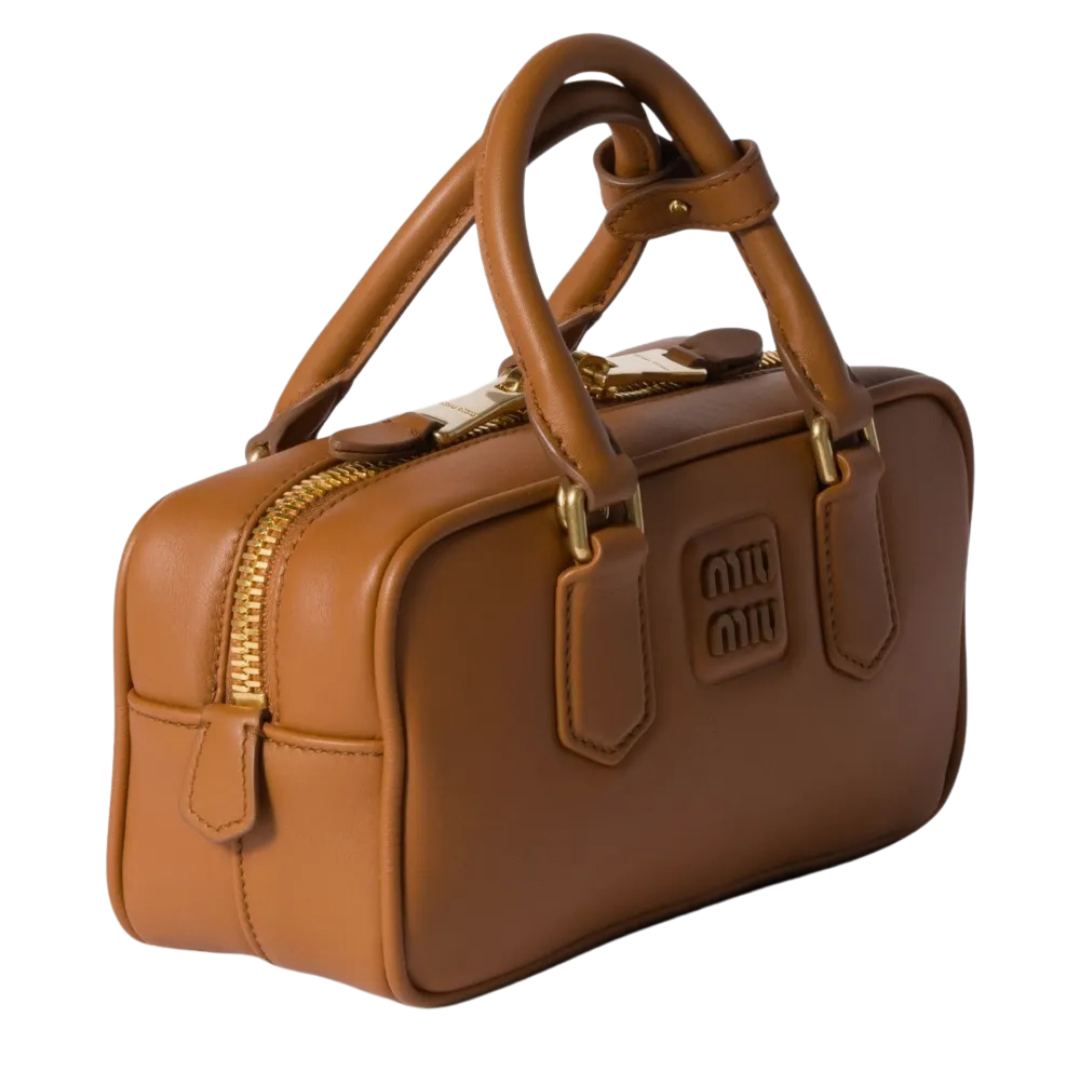 Miu Miu Arcadie Leather Bag – Brown - View 4