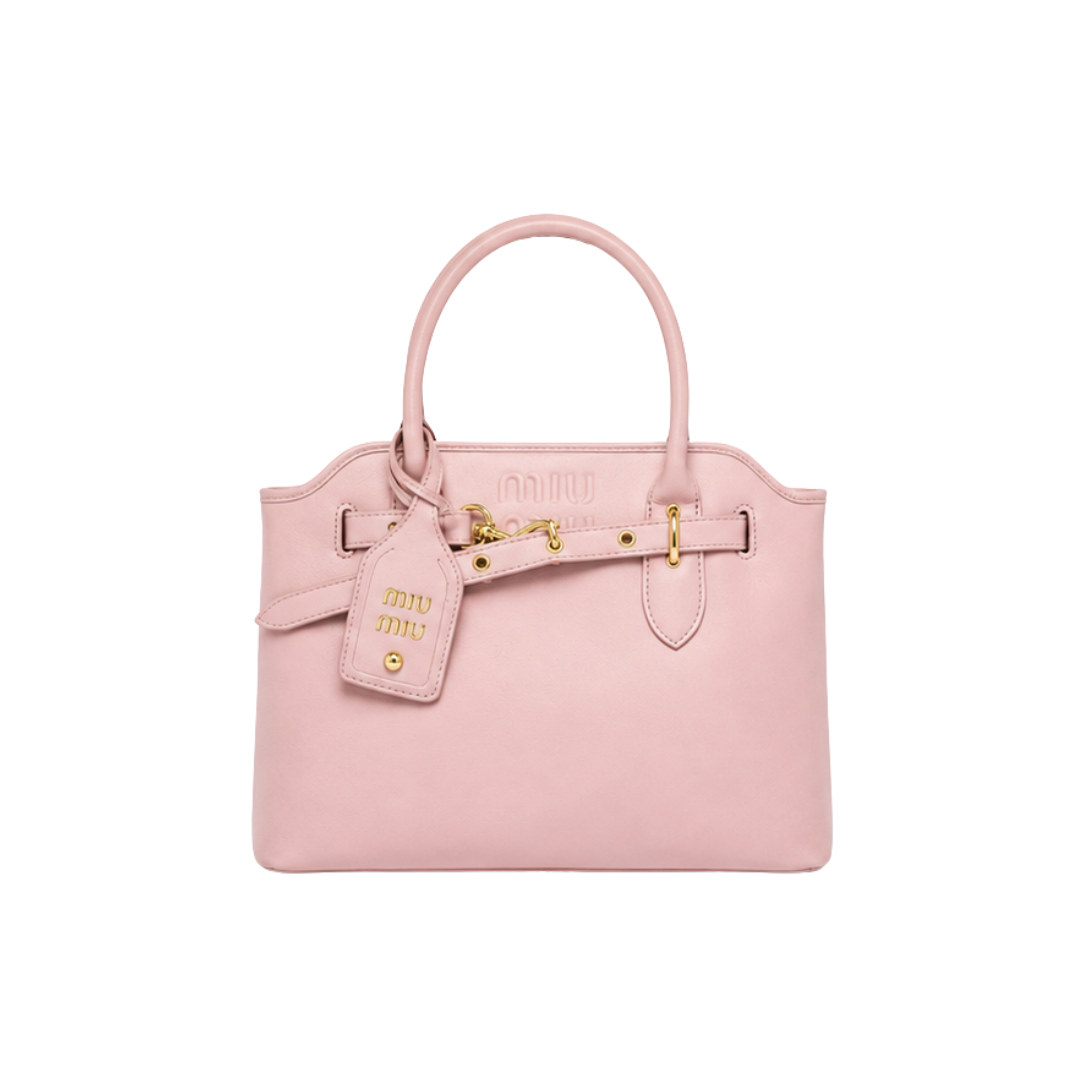 Miu Miu Aventure Nappa Leather Handbag – Light Pink - View 1