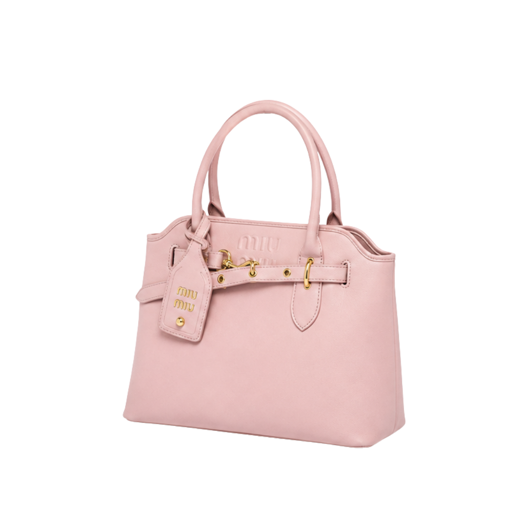 Miu Miu Aventure Nappa Leather Handbag – Light Pink - View 2