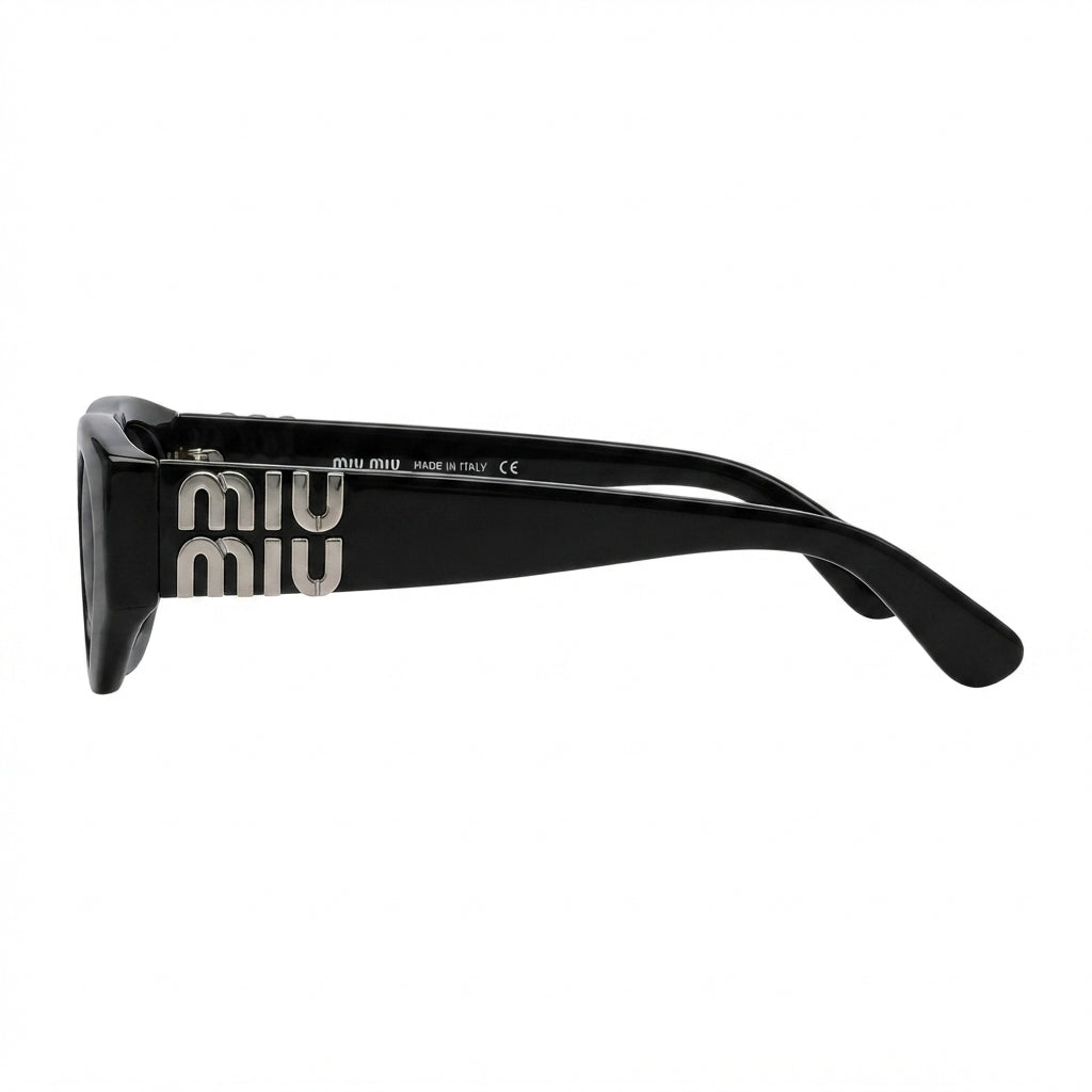 Miu Miu Mu Sunglasses 11WS – Black & Dark Grey Lenses - View 2