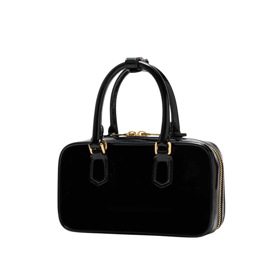 Miu Miu Mini Bowling Bag – Glossy Black - View 3