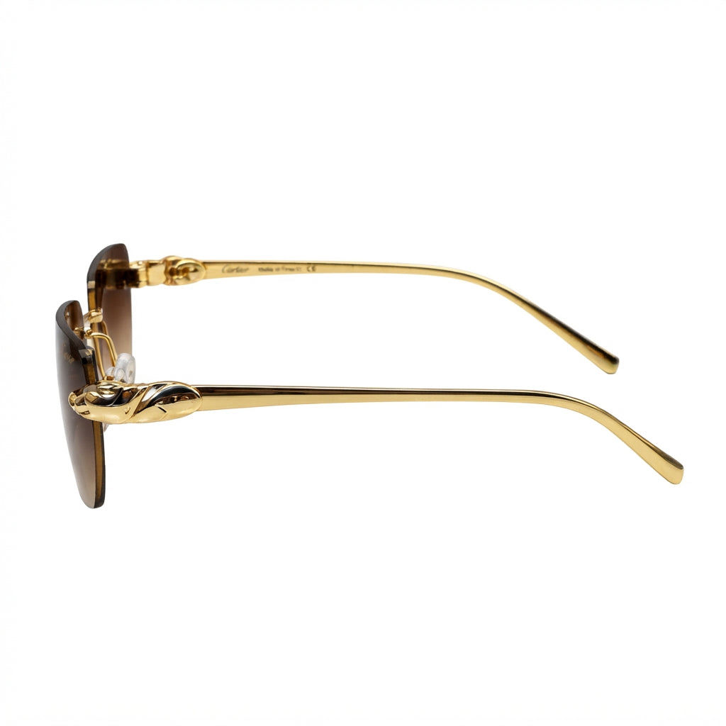 Cartier Sunglasses Panthère de Cartier Brown Gradient - View 2