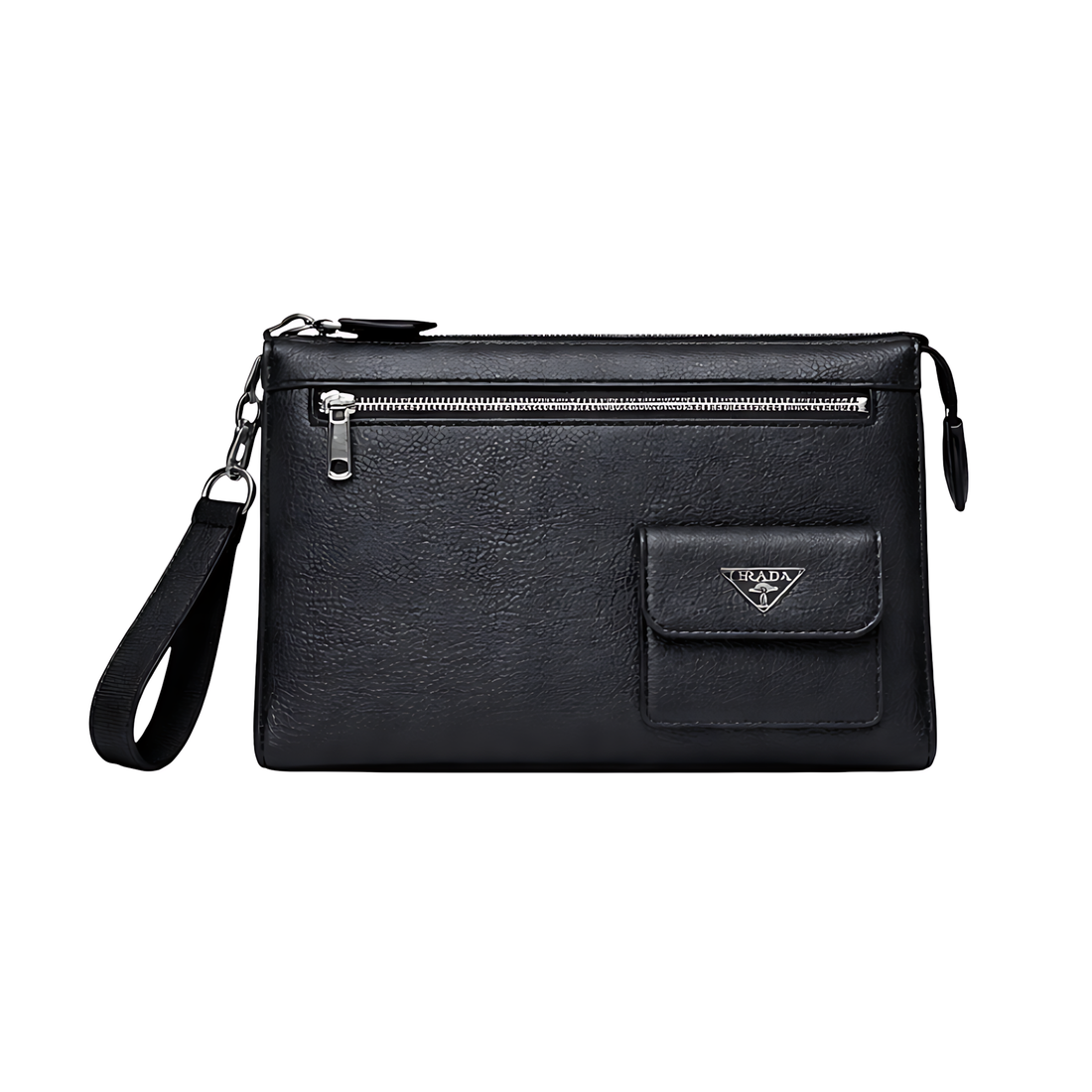Prada Wrist Pouch | Wrist Black Leather - View 1