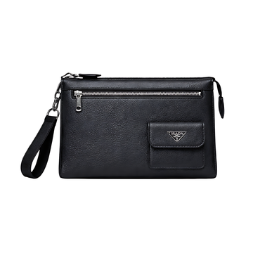 Prada Wrist Pouch | Wrist Black Leather - View 1
