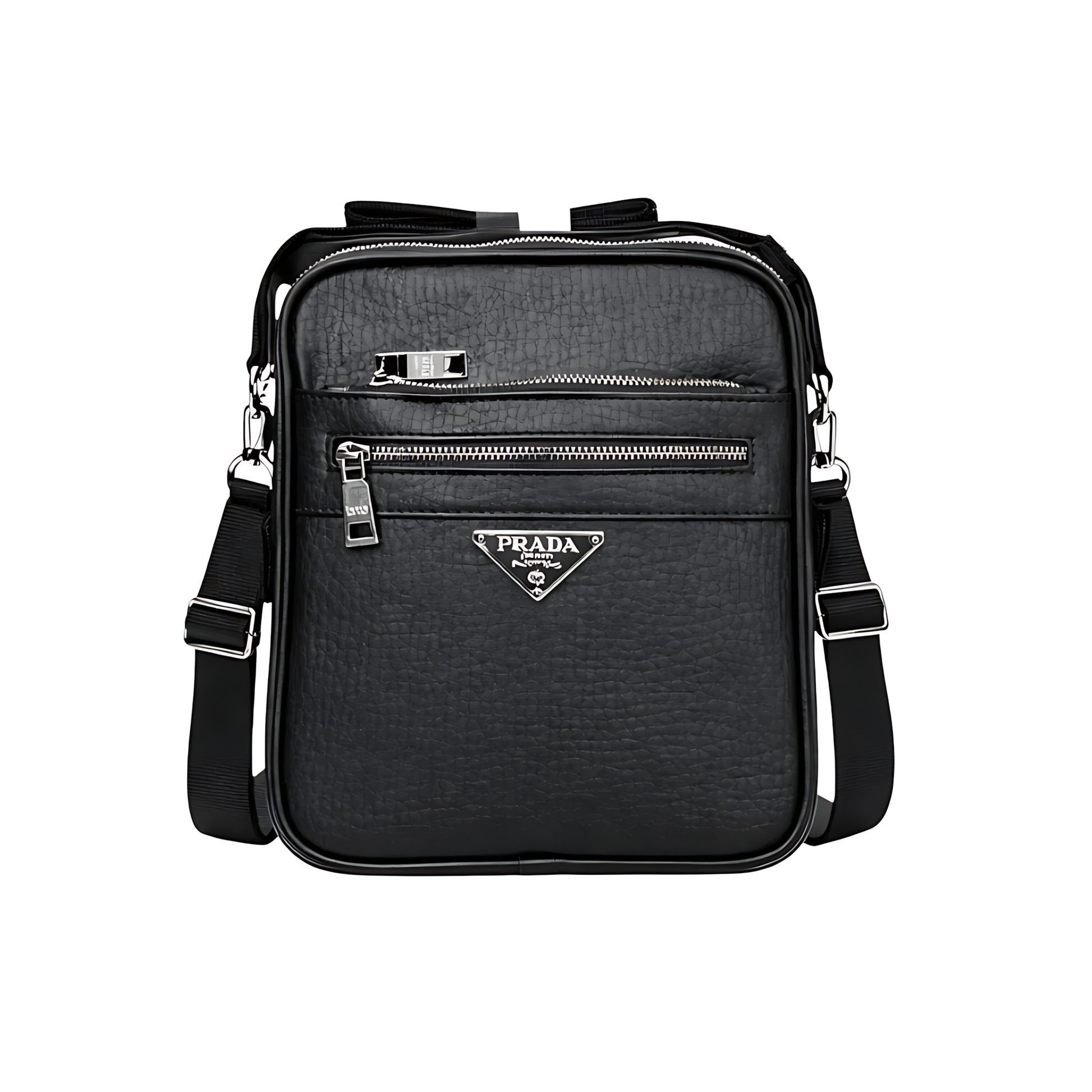 Prada Crossbody Bag | Black Leather - View 1